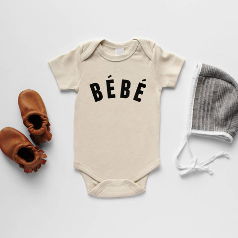 Cream Bébé French-Inspired Organic Baby Bodysuit